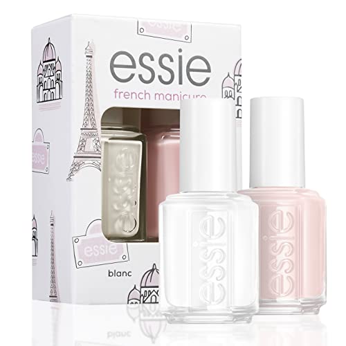 Essie, French Manicure French Manicure Kit, Standardstorlek Polish Duo, Shades 01 Blanc och 13 Mademoiselle